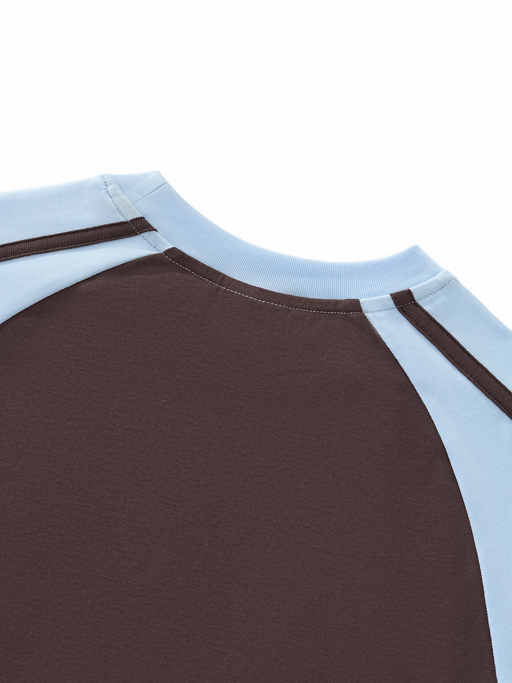 Contrast Stripes Bodycon Raglan Sleeve T-Shirt