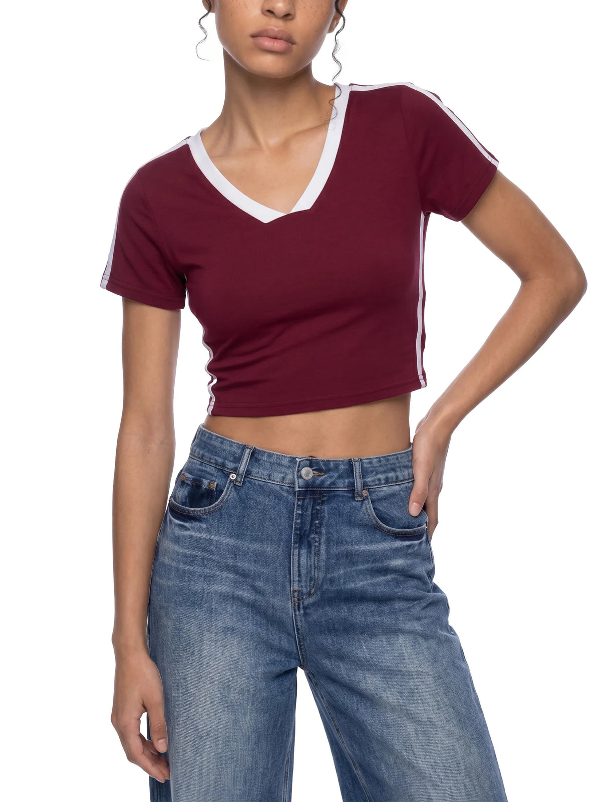 Women’s Slim Fit Color Block T-Shirt