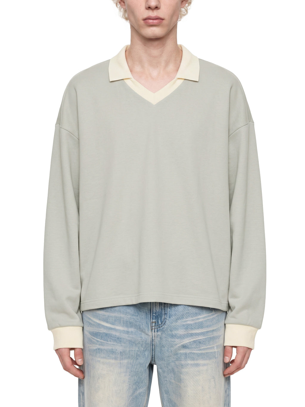 Unisex Color Block Long Sleeve Sweatshirt