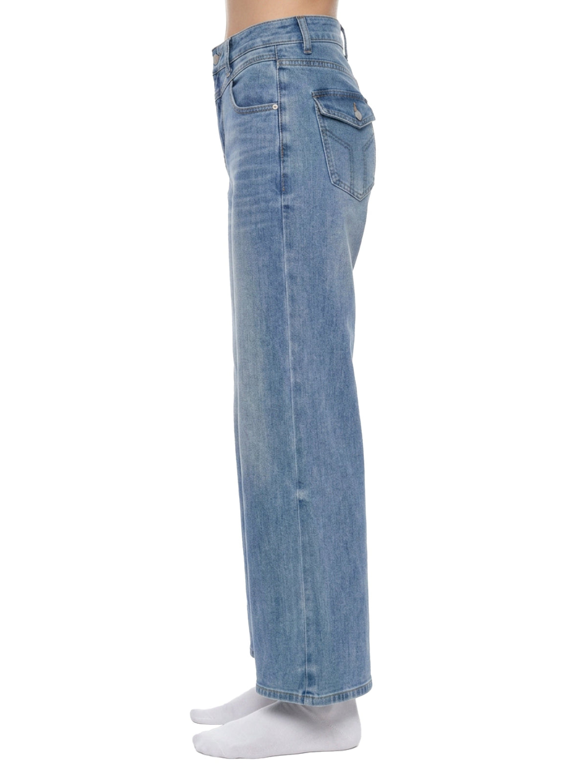 Women’s Vintage Wash Wide Leg Jeans