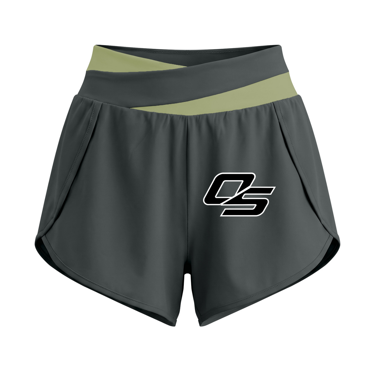 Off Script Women’s High-Rise Panelled Yoga Shorts