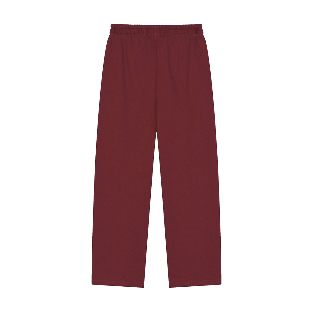 Solid Colour Straight-Leg Sweatpants