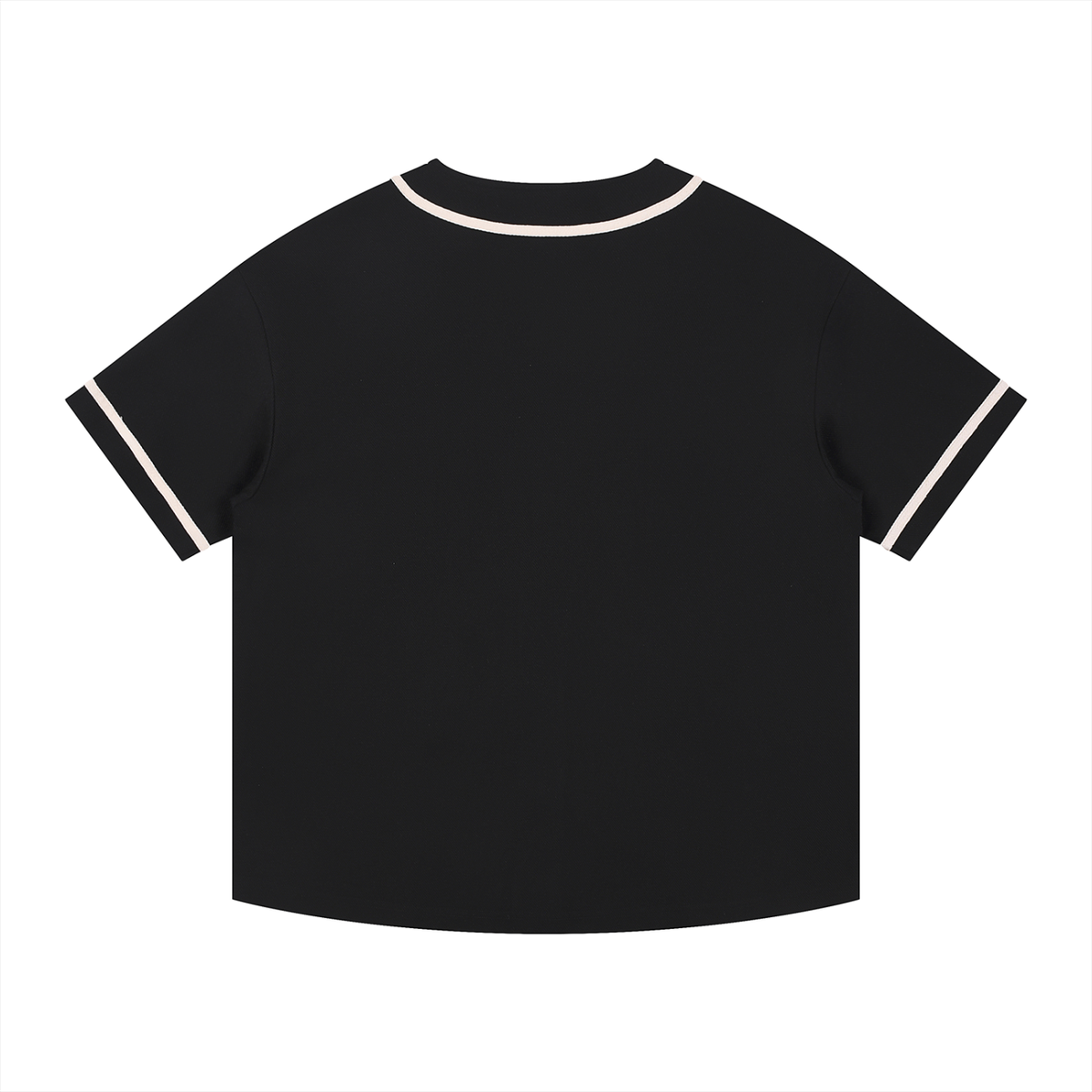 Unisex Contrast Piped Button-Up Jersey gallery view