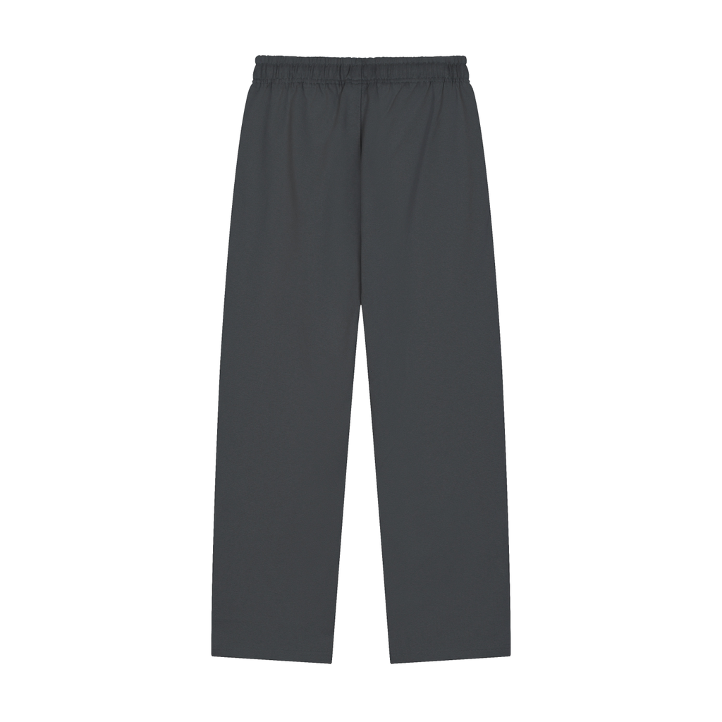 Solid Colour Straight-Leg Sweatpants