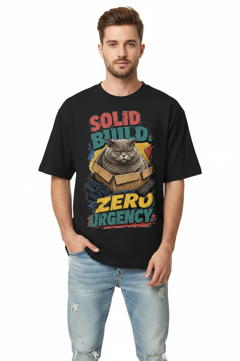 Solid Build Unisex Heavyweight Oversized T-Shirt