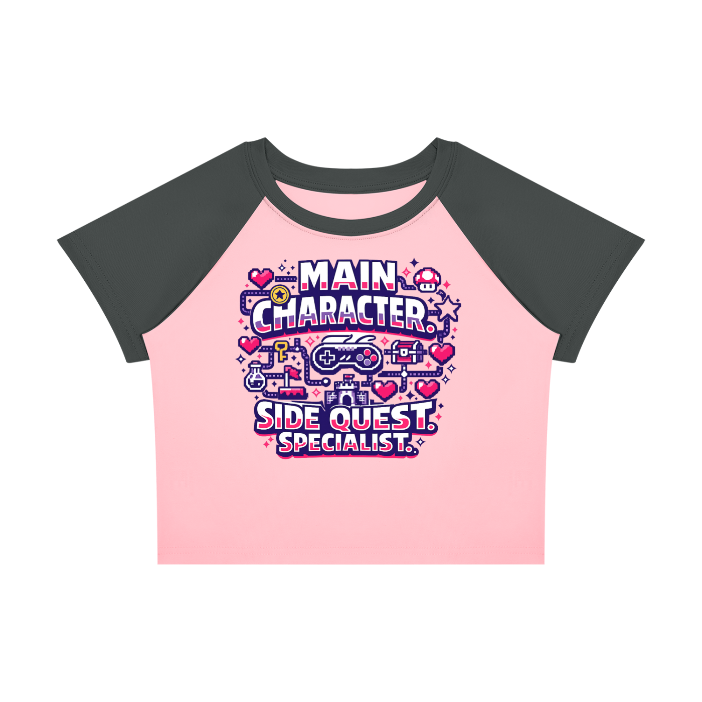 Side Quest Specialist Women’s Raglan Colour Block Baby T-Shirt