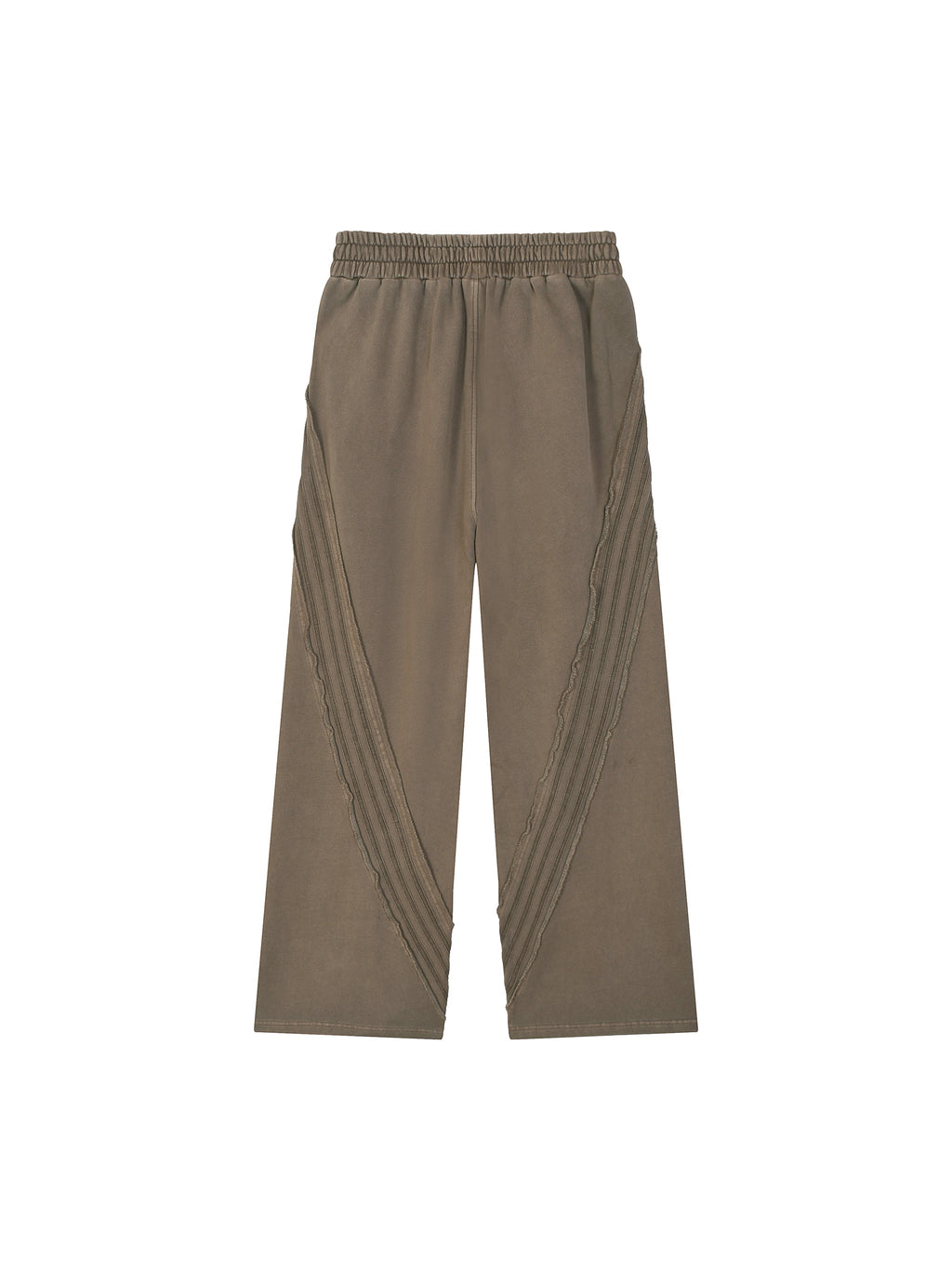 Snow Washed Tape Raw-Edge Sweatpants