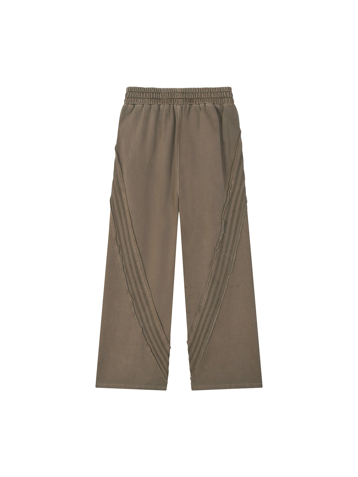 Snow Washed Tape Raw-Edge Sweatpants