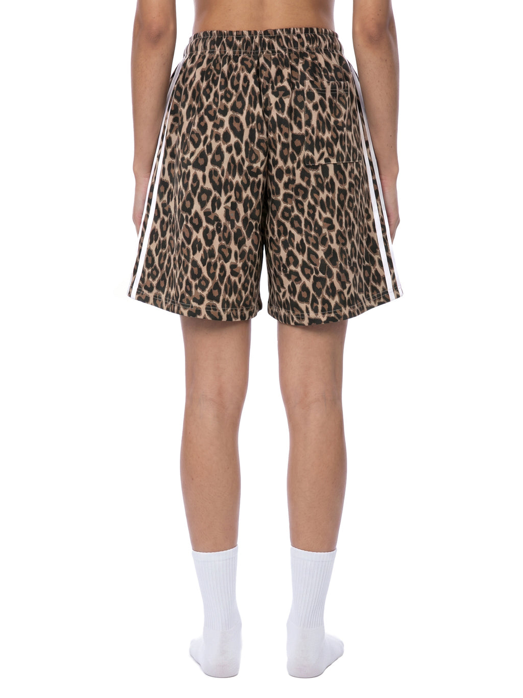 Unisex Heavyweight Leopard Drawstring Shorts