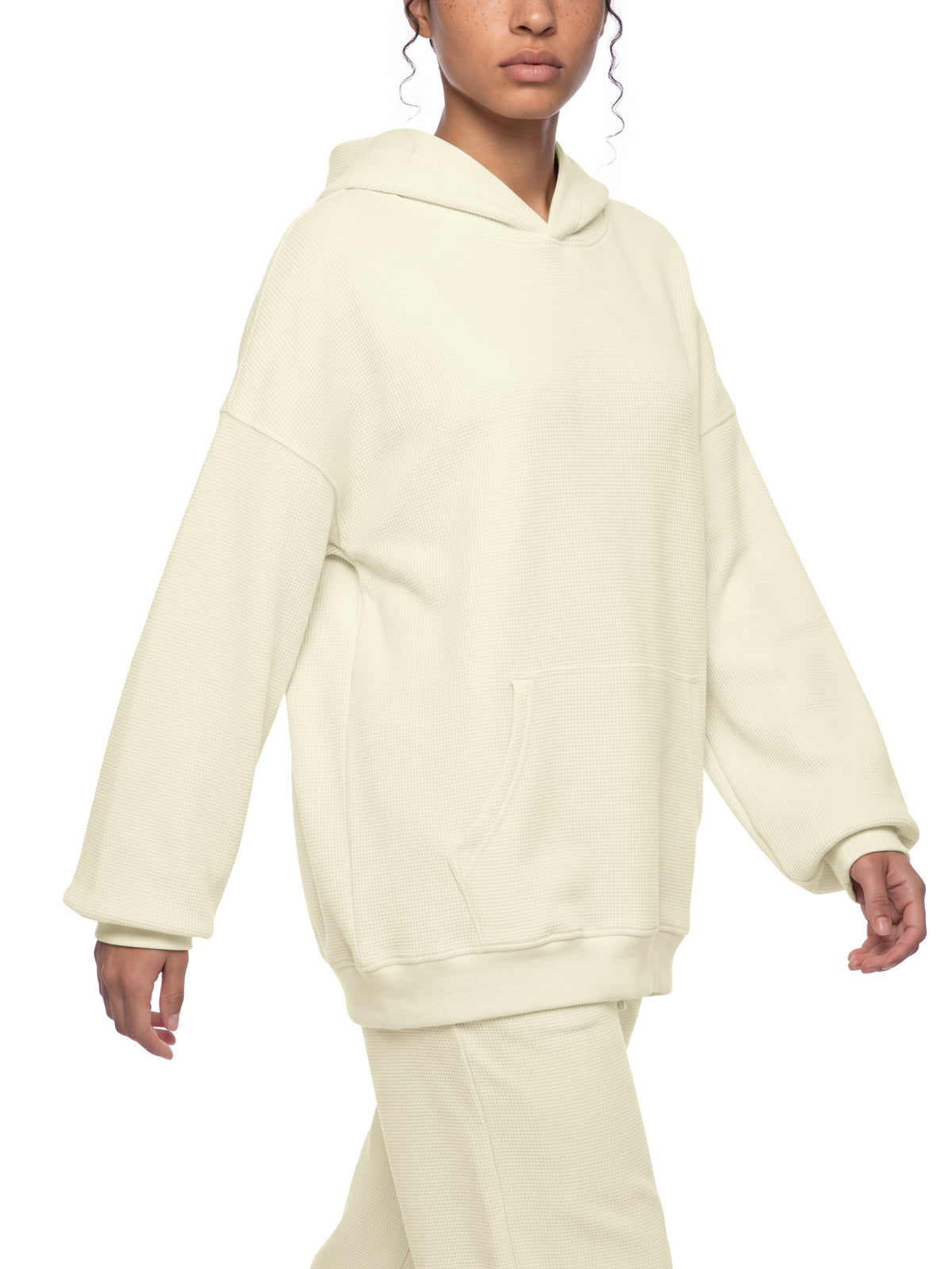 Unisex Waffle Oversized Hoodie