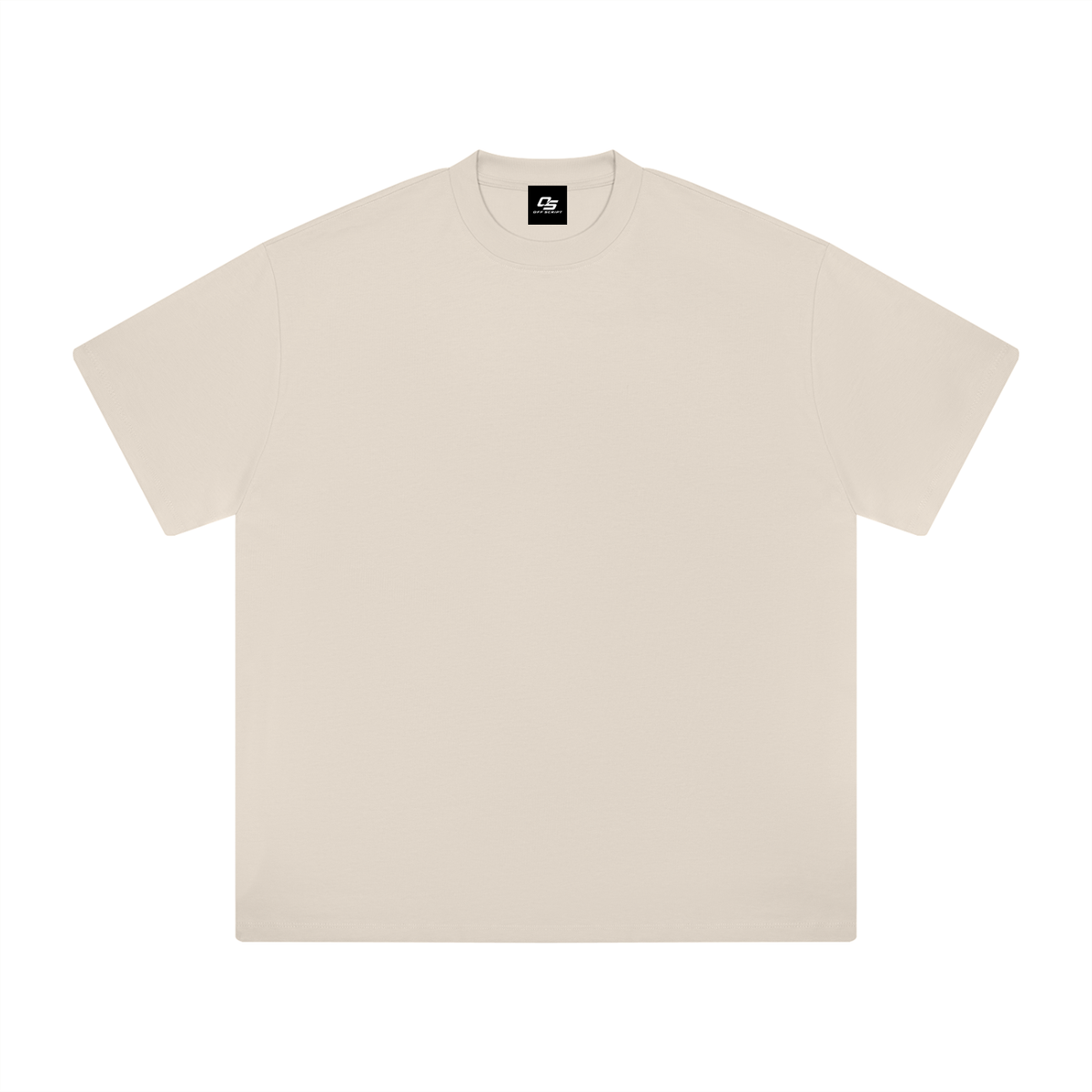 Light Apricot Heavyweight Drop Shoulder T-Shirt front product view