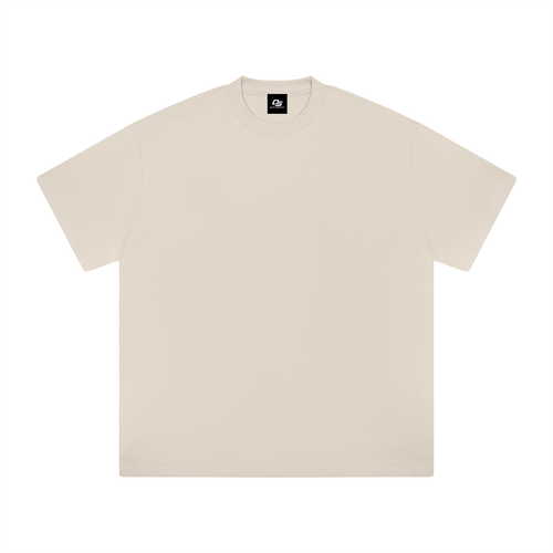 Light Apricot Heavyweight Drop Shoulder T-Shirt front product view