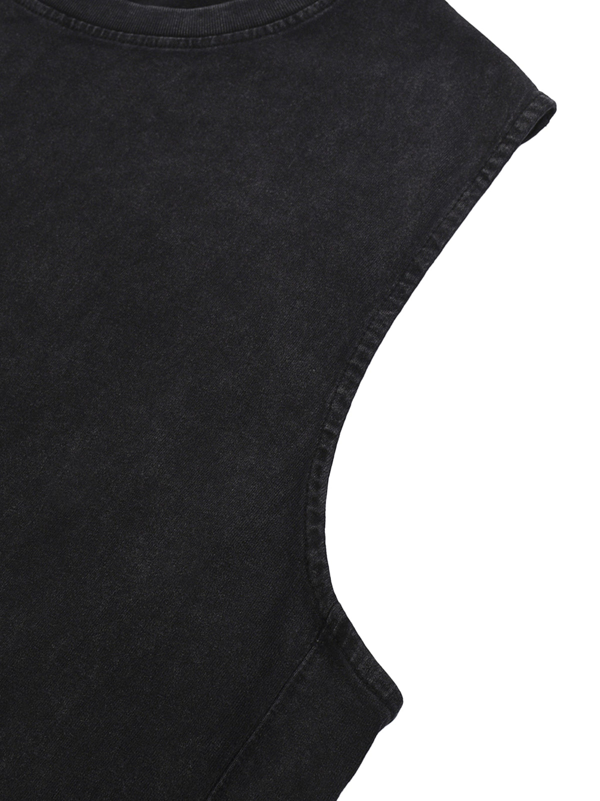 Snow Washed Raw-Hem Tank Top
