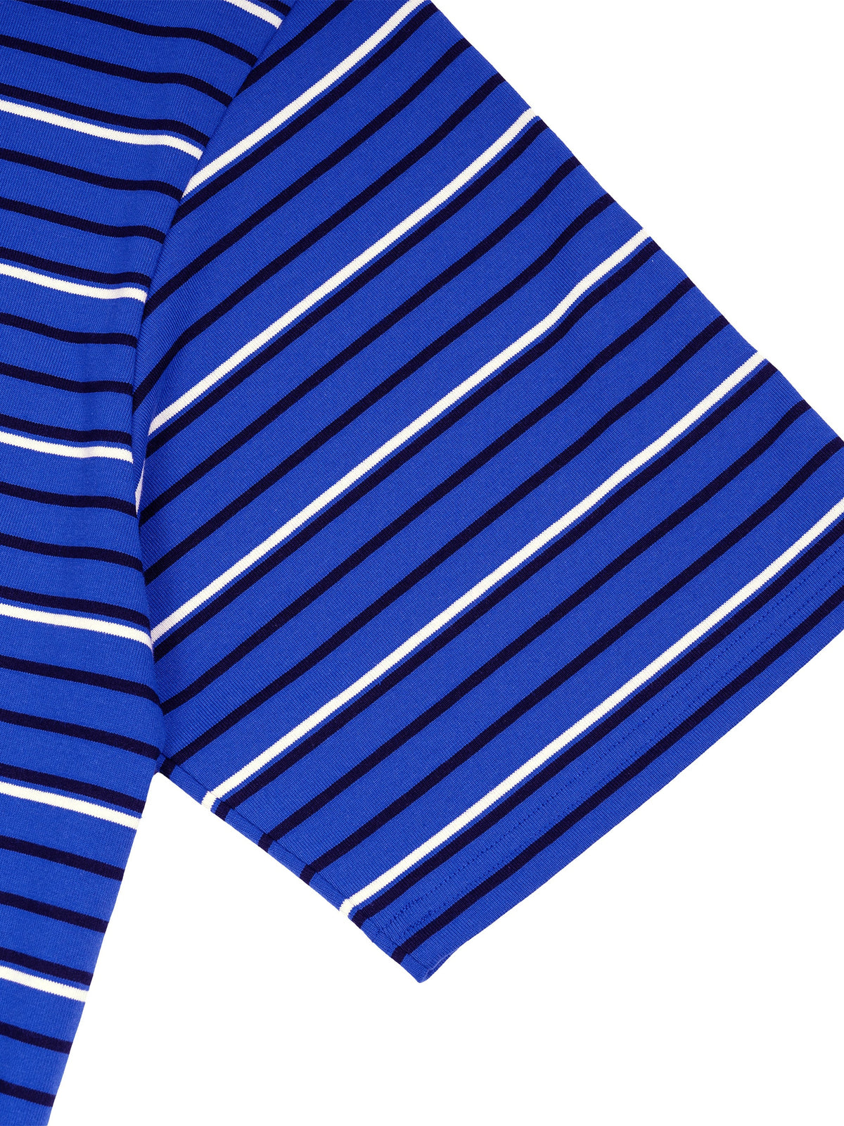 Unisex Striped Boxy Collared Polo Shirt