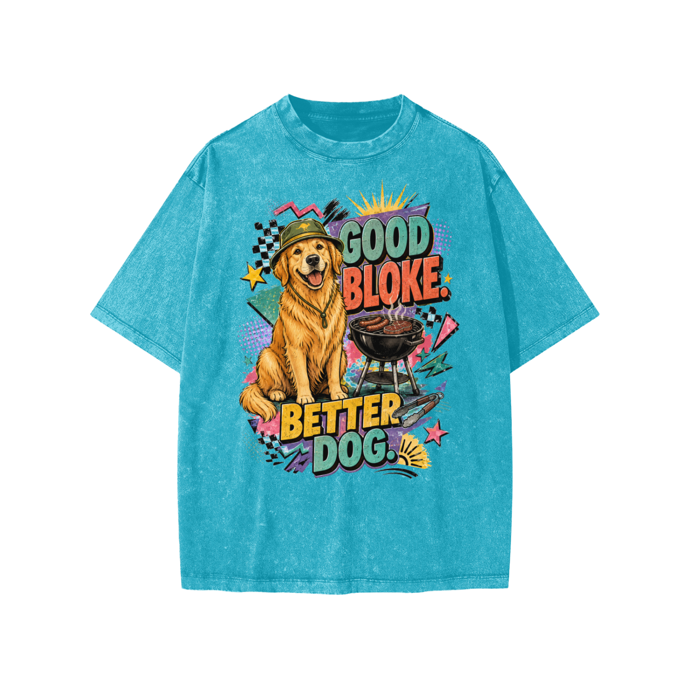 Good Bloke Better Dog Snow Washed Kids' T-Shirt