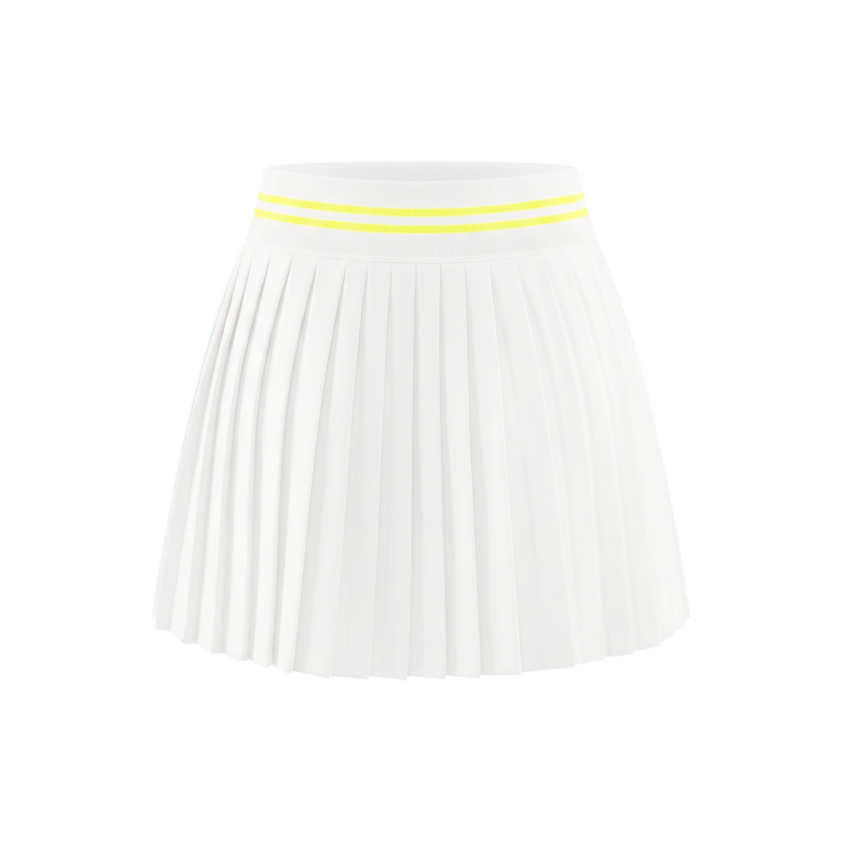 Off Script Women’s Contrast-Stripe Waist Pleated Mini Skirt