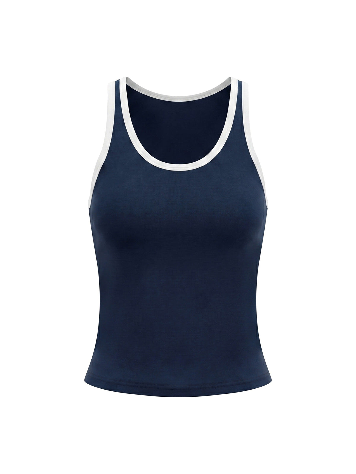 Women's Color Block Cropped Tank Top