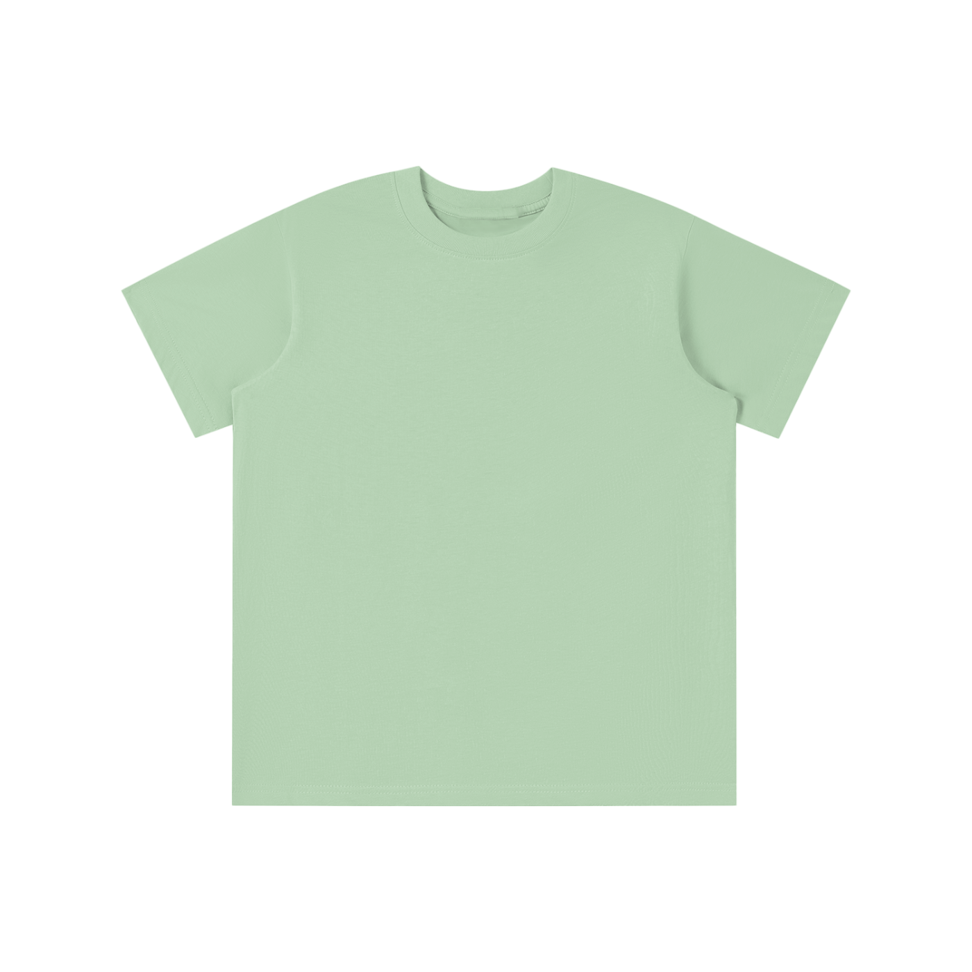 Essential kids' T-shirt in Bean Green – front view
