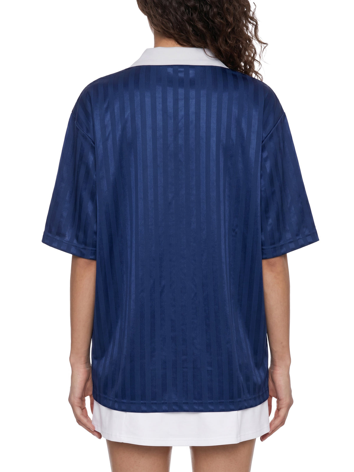 Unisex Contrast-Collar Striped Soccer Jersey gallery view
