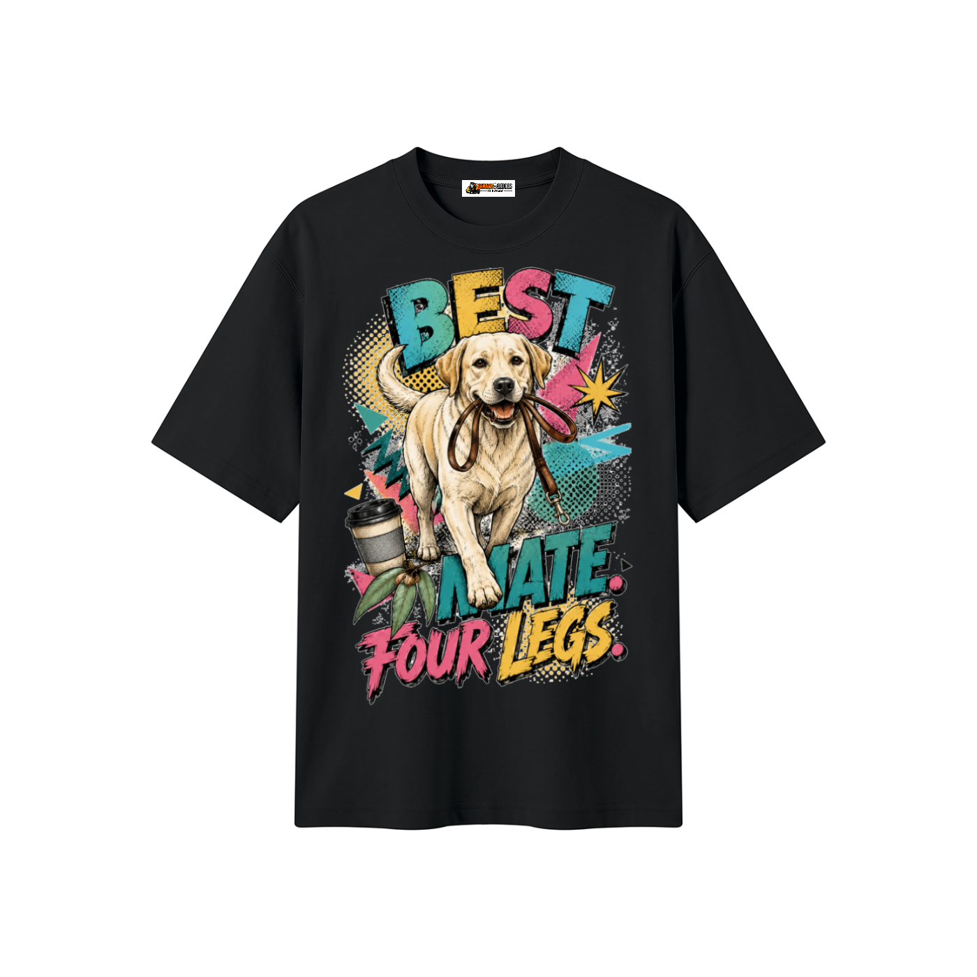 Best Mate Four Legs Unisex Heavyweight Oversized T-Shirt