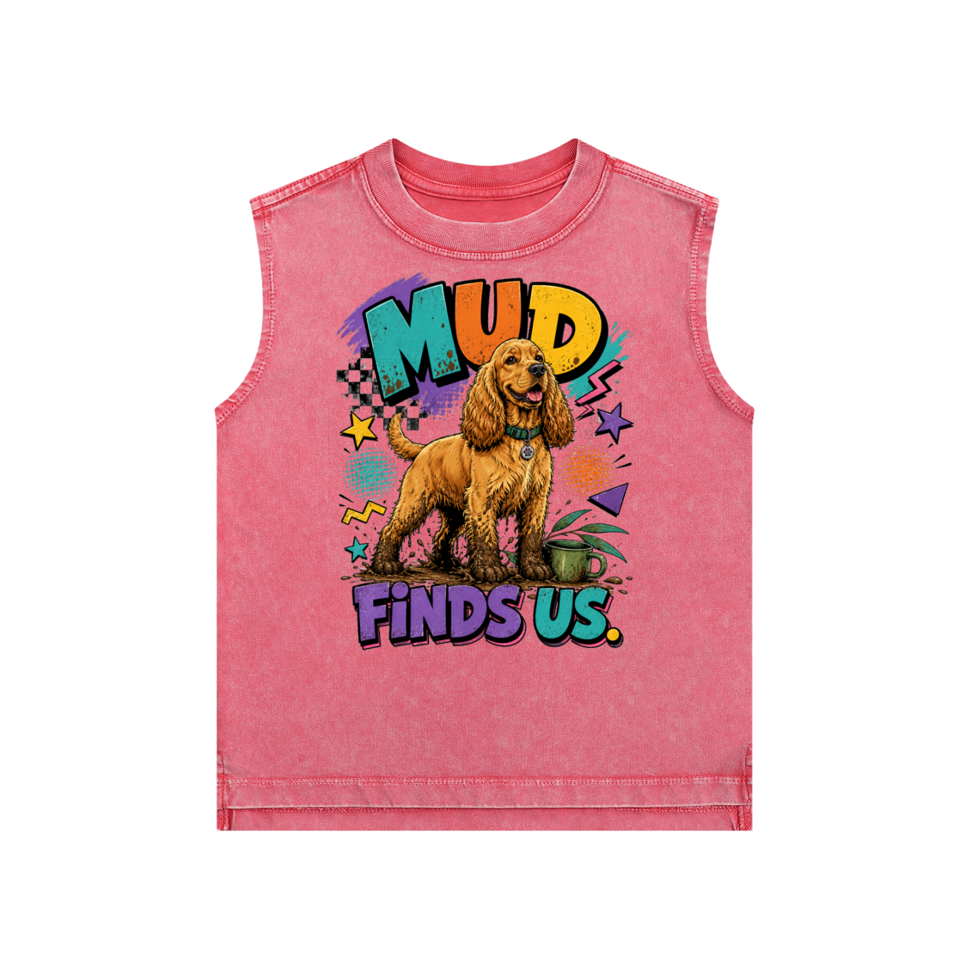 The Mud Finds Us Snow Washed Kids' Tank Top