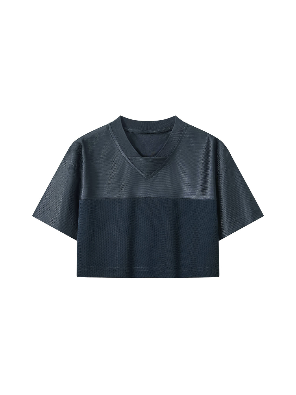 Women’s Cropped Paneled V-Neck Jersey
