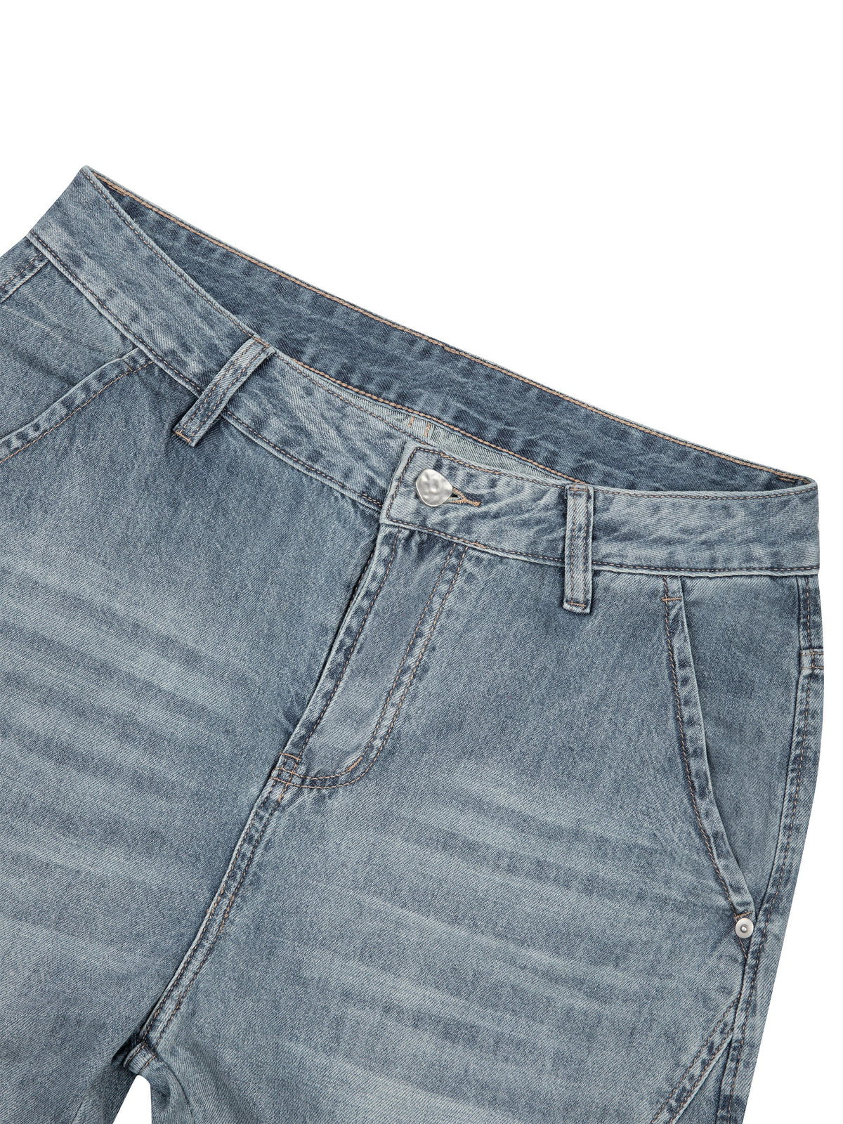 Men's Vintage Wash Barrel Leg Jeans