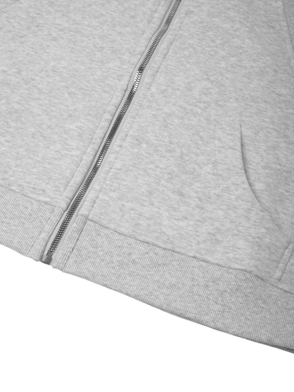 Cropped Zip-Through Hoodie