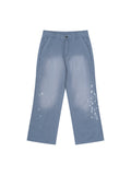 Men's Vintage Wash Splatter Denim Jeans