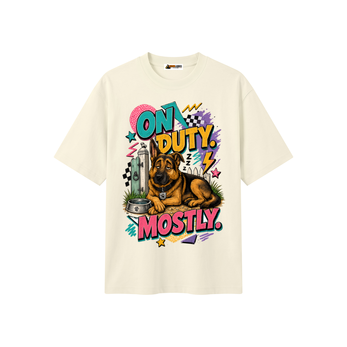 On Duty Mostly Unisex Heavyweight Oversized T-Shirt