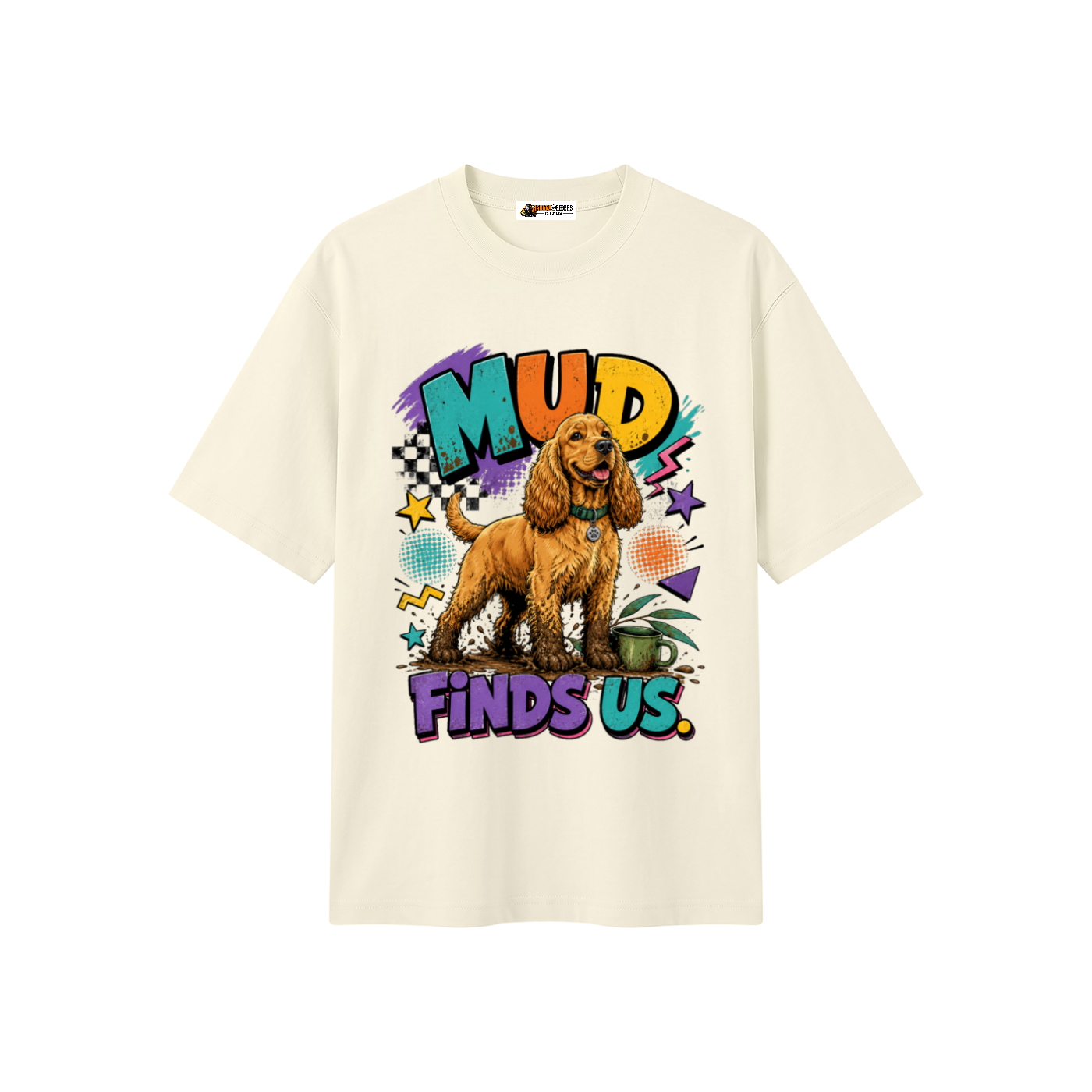 Mud Finds Us Unisex Heavyweight Oversized T-Shirt