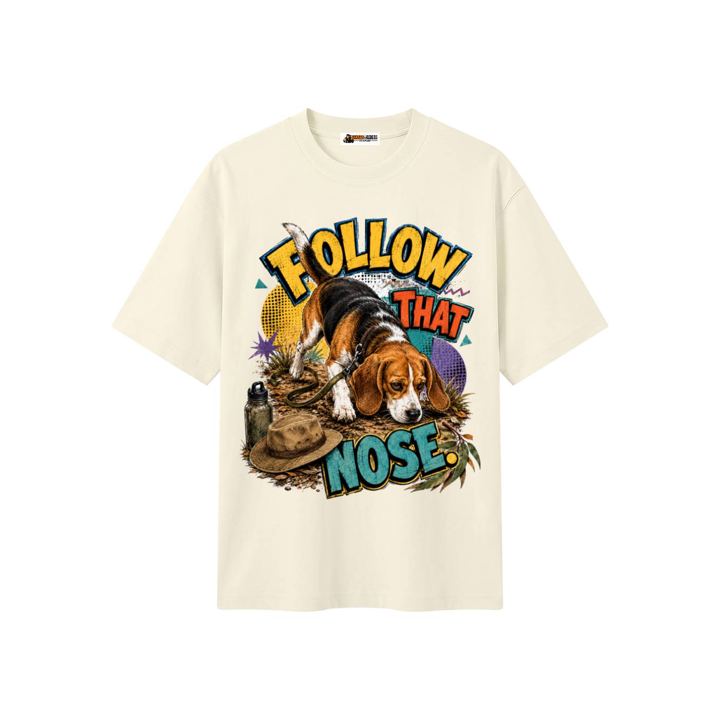 Follow That Nose Unisex Heavyweight Oversized T-Shirt