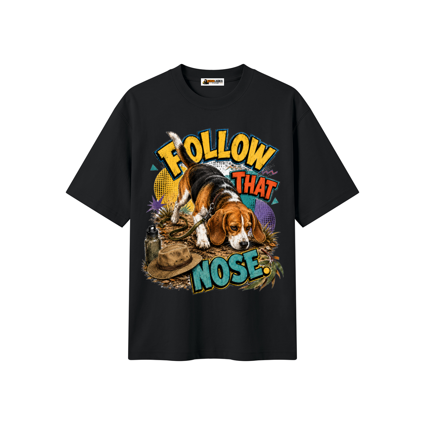 Follow That Nose Unisex Heavyweight Oversized T-Shirt