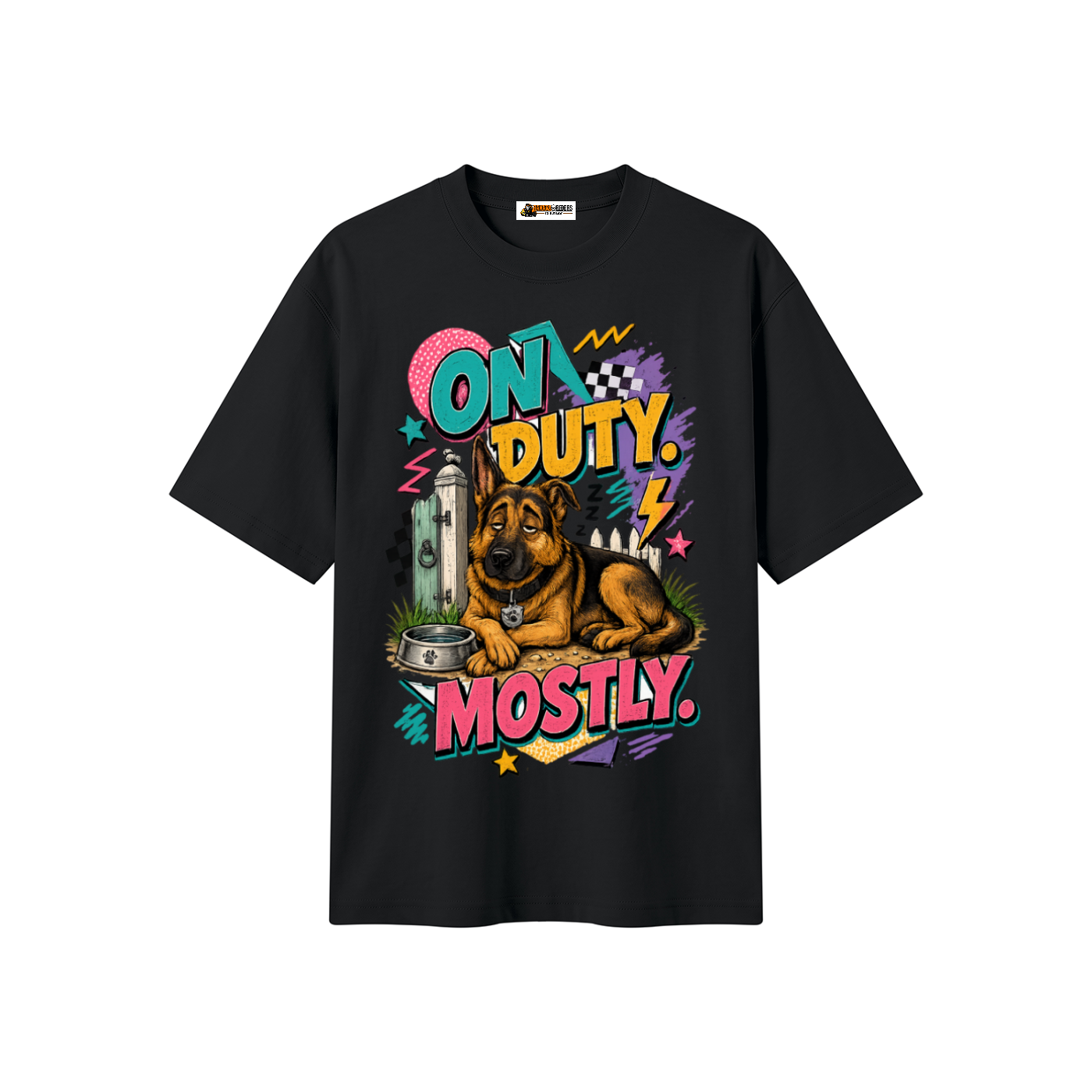 On Duty Mostly Unisex Heavyweight Oversized T-Shirt