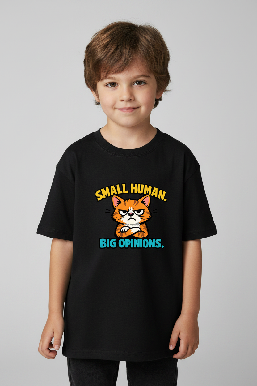 Small Human Kid's Crewneck Short Sleeve T-Shirt