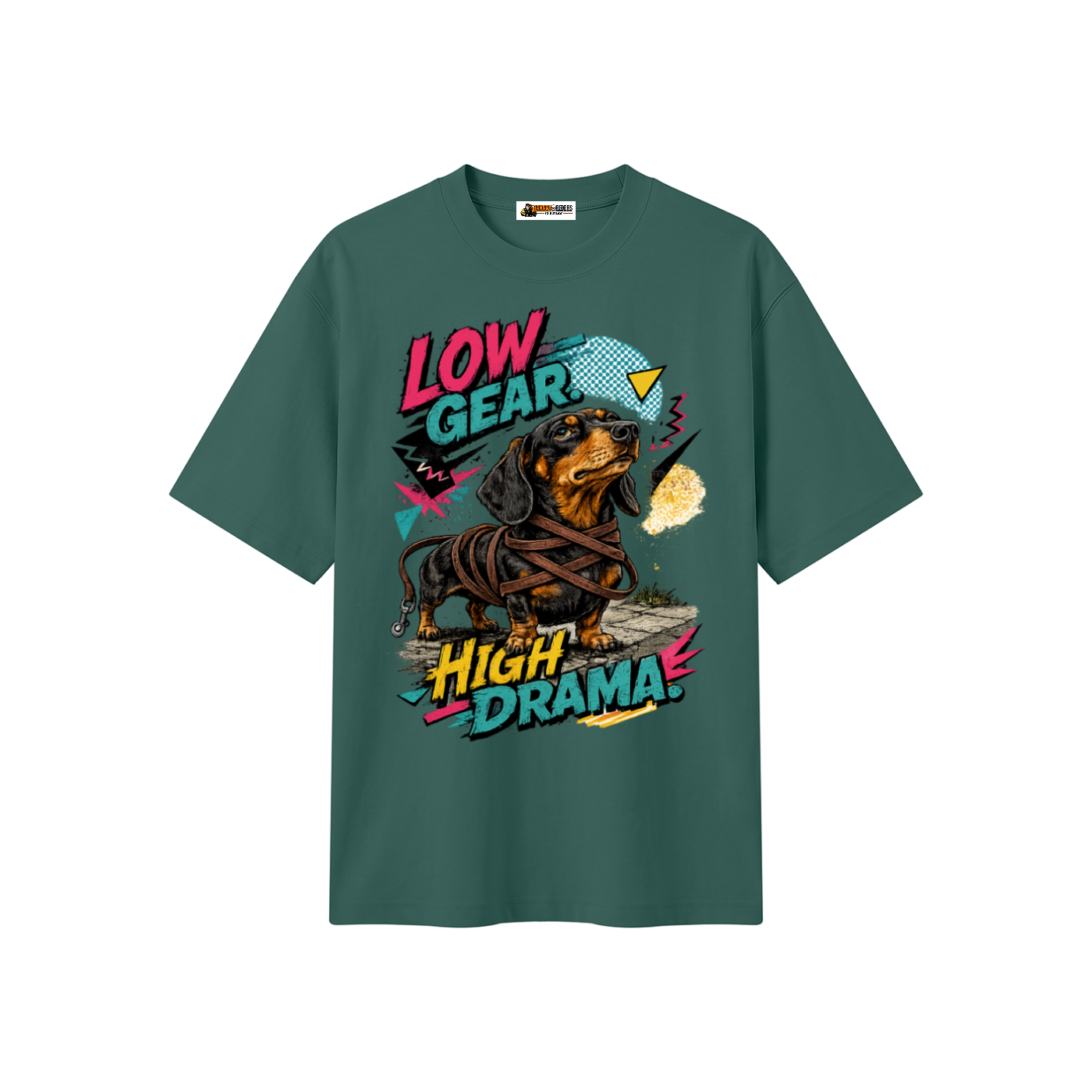 Low Gear High Drama Unisex Heavyweight Oversized T-Shirt