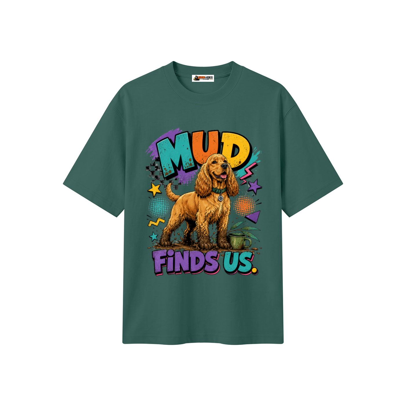 Mud Finds Us Unisex Heavyweight Oversized T-Shirt