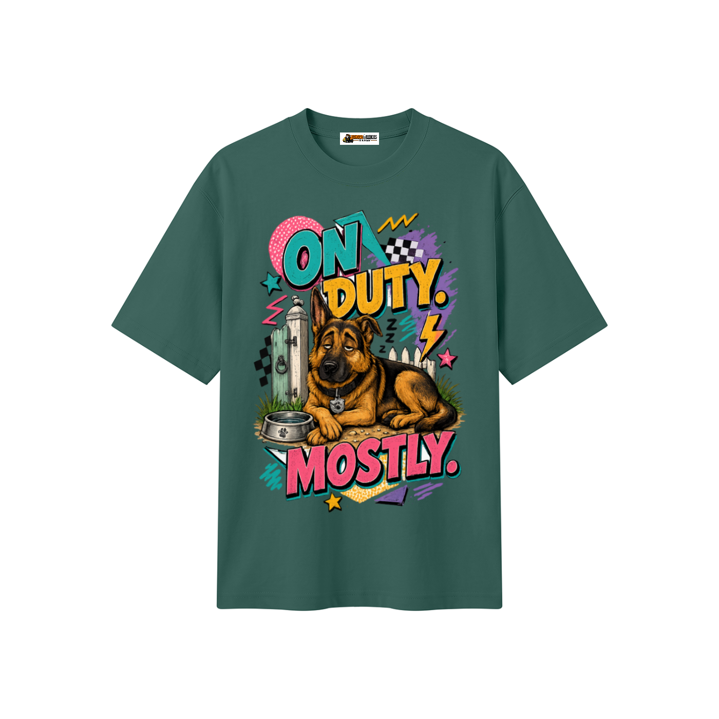 On Duty Mostly Unisex Heavyweight Oversized T-Shirt