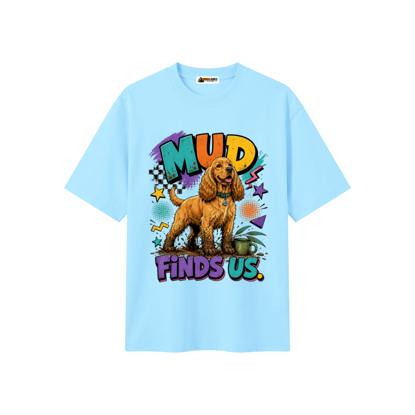 Mud Finds Us Unisex Heavyweight Oversized T-Shirt