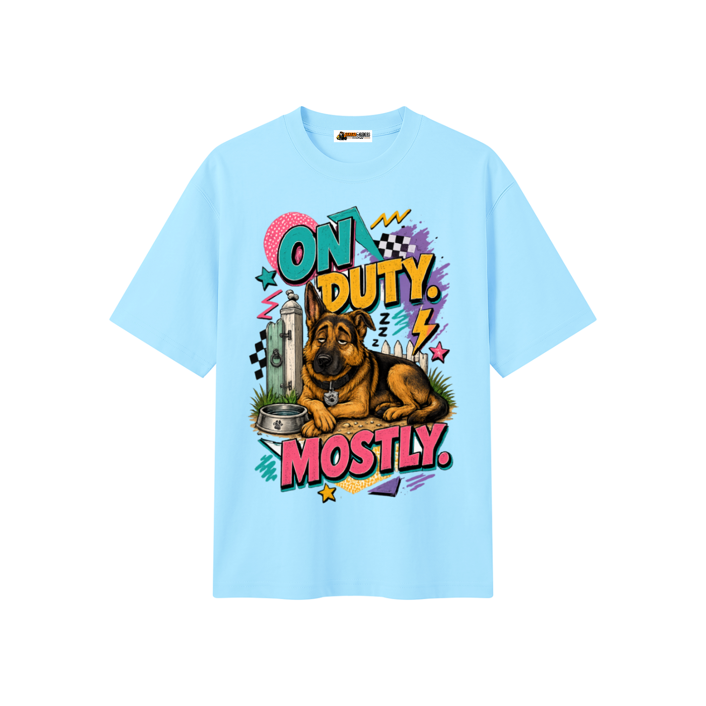 On Duty Mostly Unisex Heavyweight Oversized T-Shirt