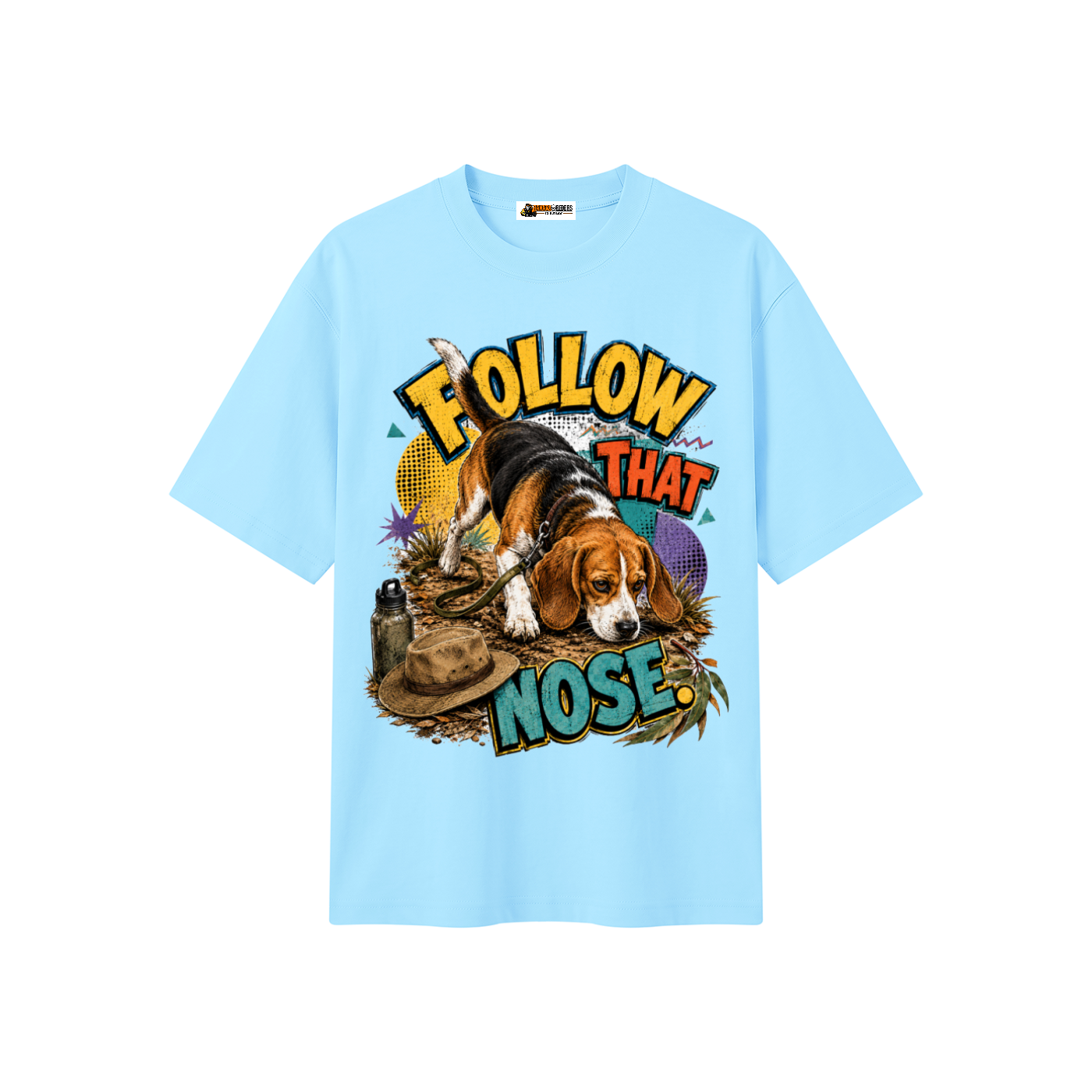 Follow That Nose Unisex Heavyweight Oversized T-Shirt