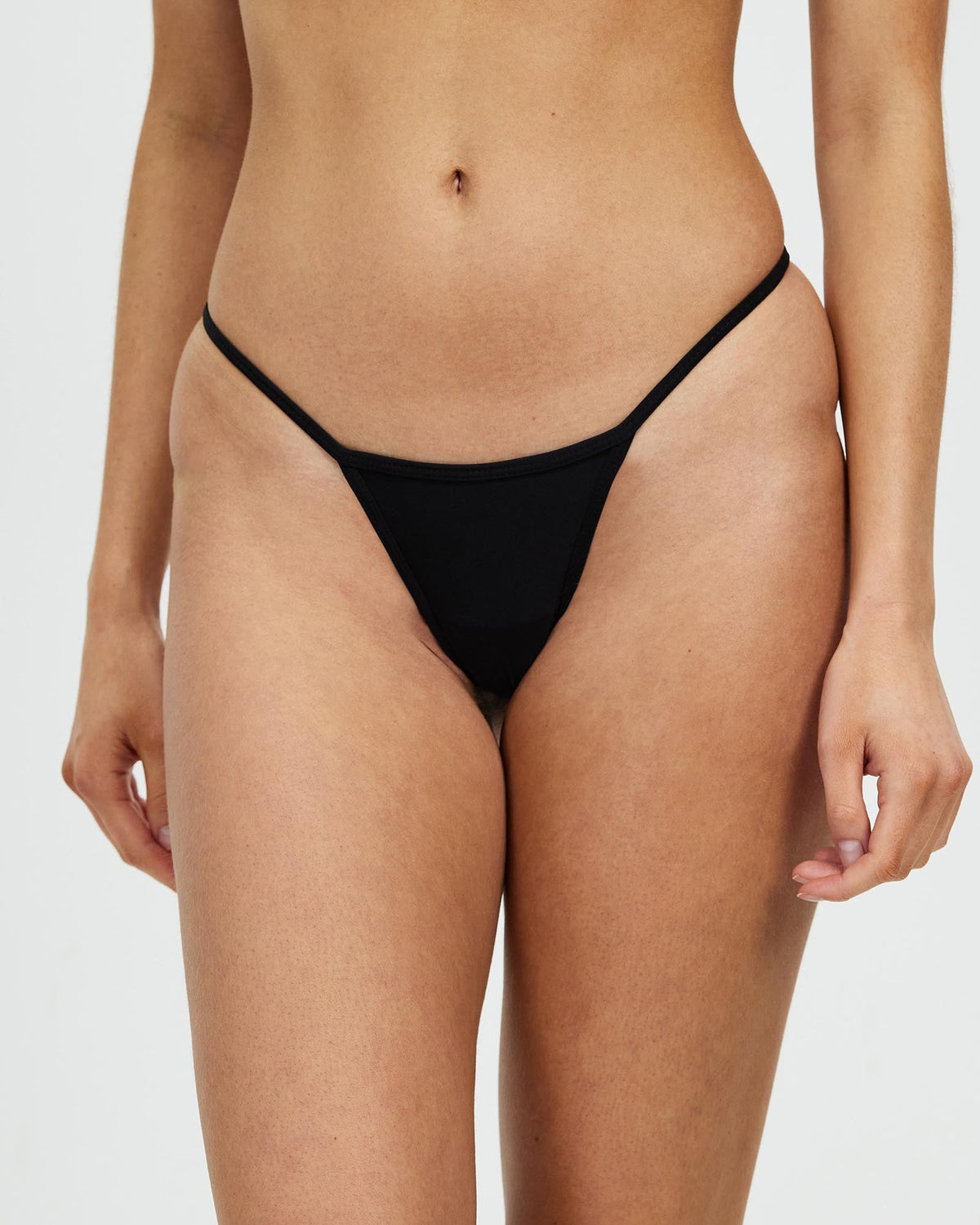 Carbon Modal G-String Underwear - Black