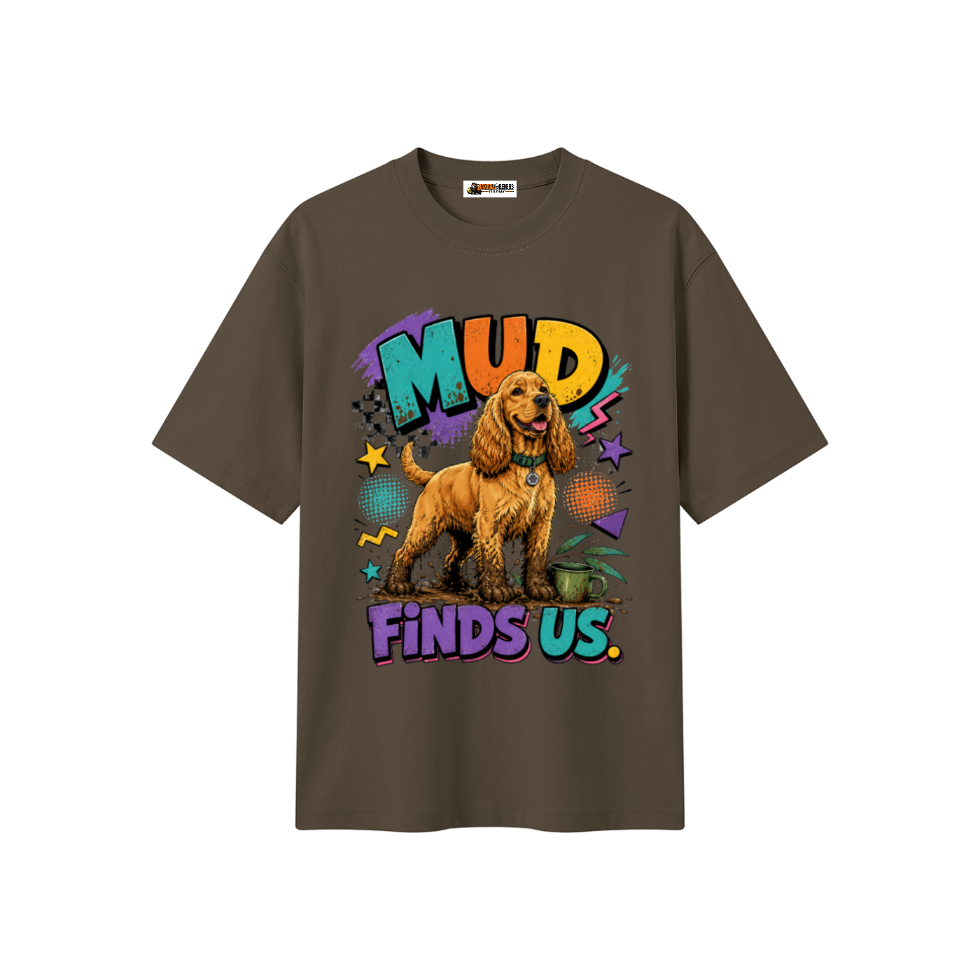 Mud Finds Us Unisex Heavyweight Oversized T-Shirt
