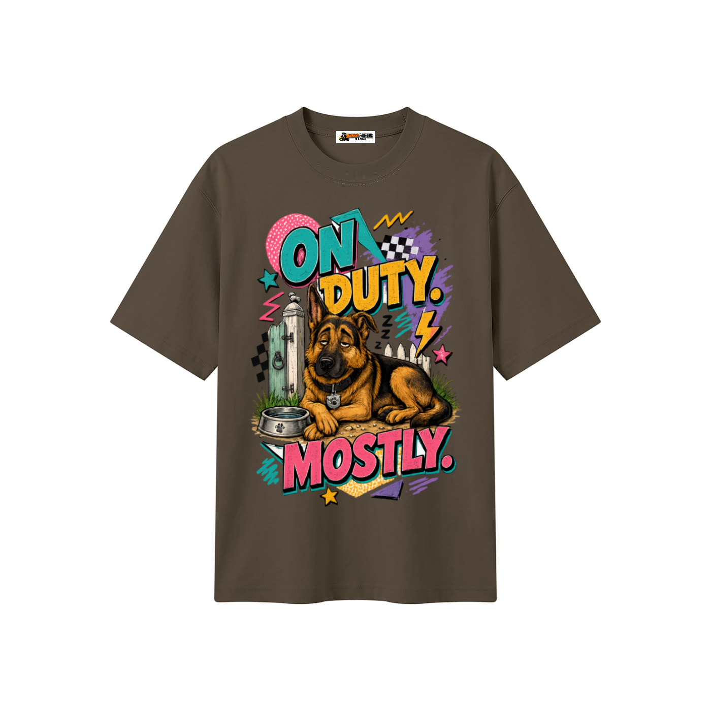 On Duty Mostly Unisex Heavyweight Oversized T-Shirt
