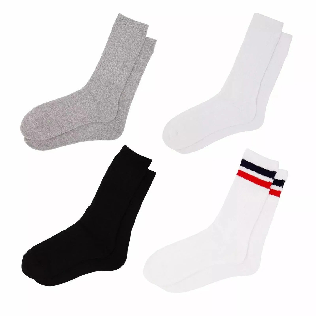 6 Pairs Thick Sports Heavy Duty Work Cotton Socks Crew King Size Socks 11-14