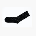 Men Black Pattern Premium Cotton Blend Mens Crew Socks 6-11 Comfort