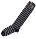 Premium Cotton Stripe Womens Knee High Socks Kids Party Costume Rainbow Socks
