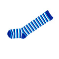 Striped Knee High Blue White Casual Pure Cotton Creative Socks