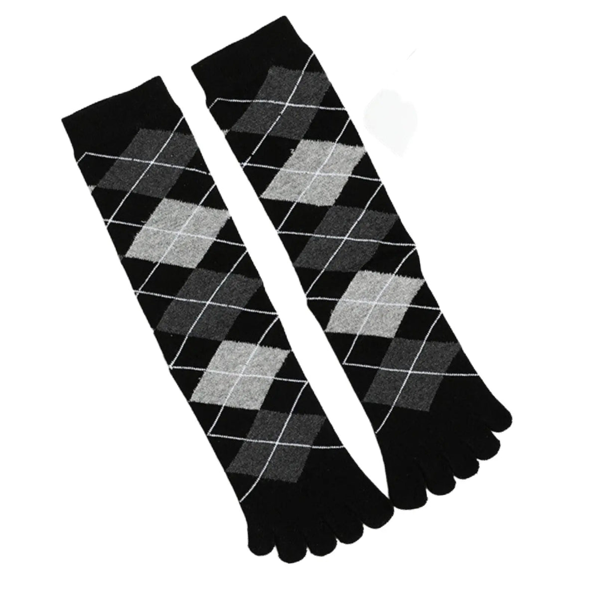 Casual Black Diamond Toe Socks Gift Box