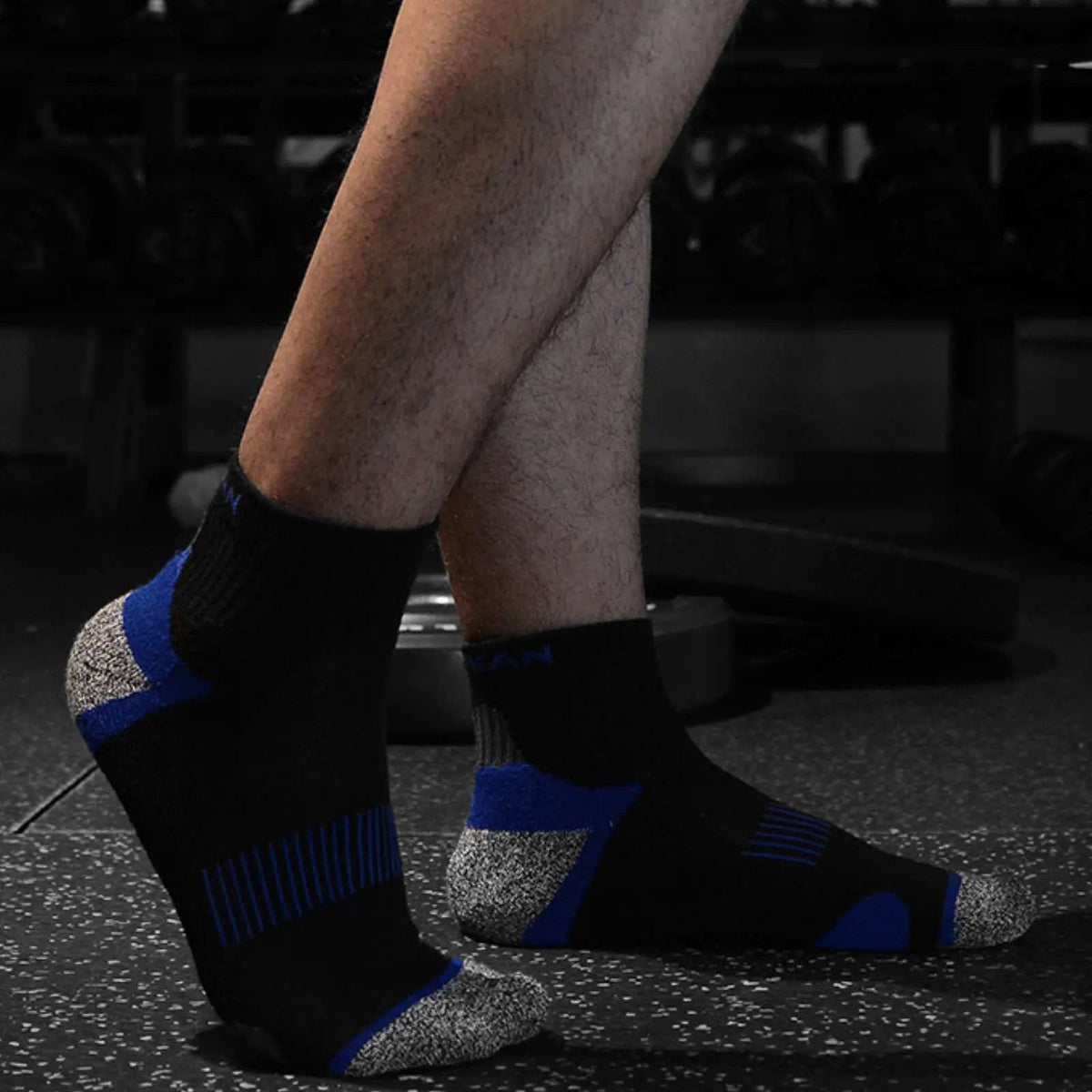 Pantsnsox 6 Pairs Anti-blister Ankle Athletic Half Work Cushioned Socks